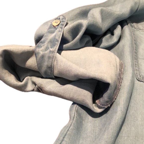 Blue chambray dress from Zara! Worn once then dry cleaned - Picture 5 of 5